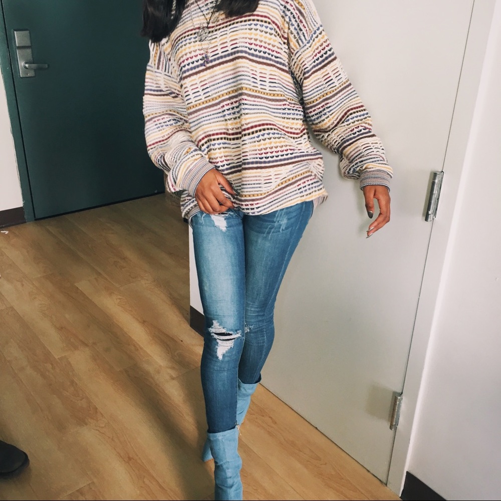 Denim Bootie Heel